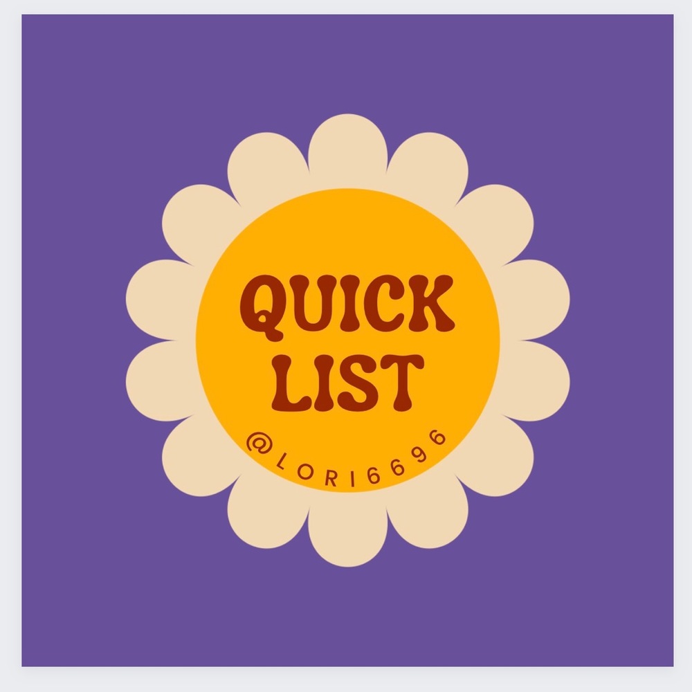 Quick List for Live Sale